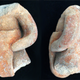 Ceramic ballplayer figures found at the Etlatongo site in Mexico.